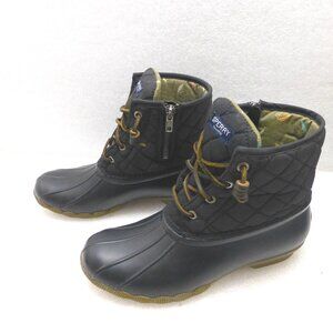 Sperry quilted duck saltwater boots fly fishing lures mud rain snow 8
